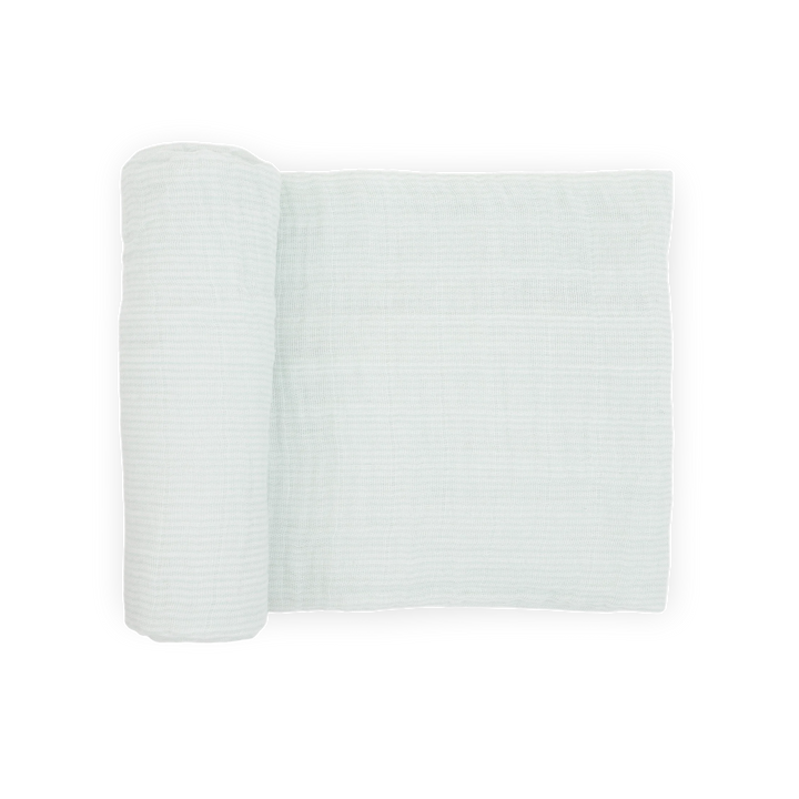 Little Unicorn Cotton Muslin Single Swaddle (Pale Pinstripe)