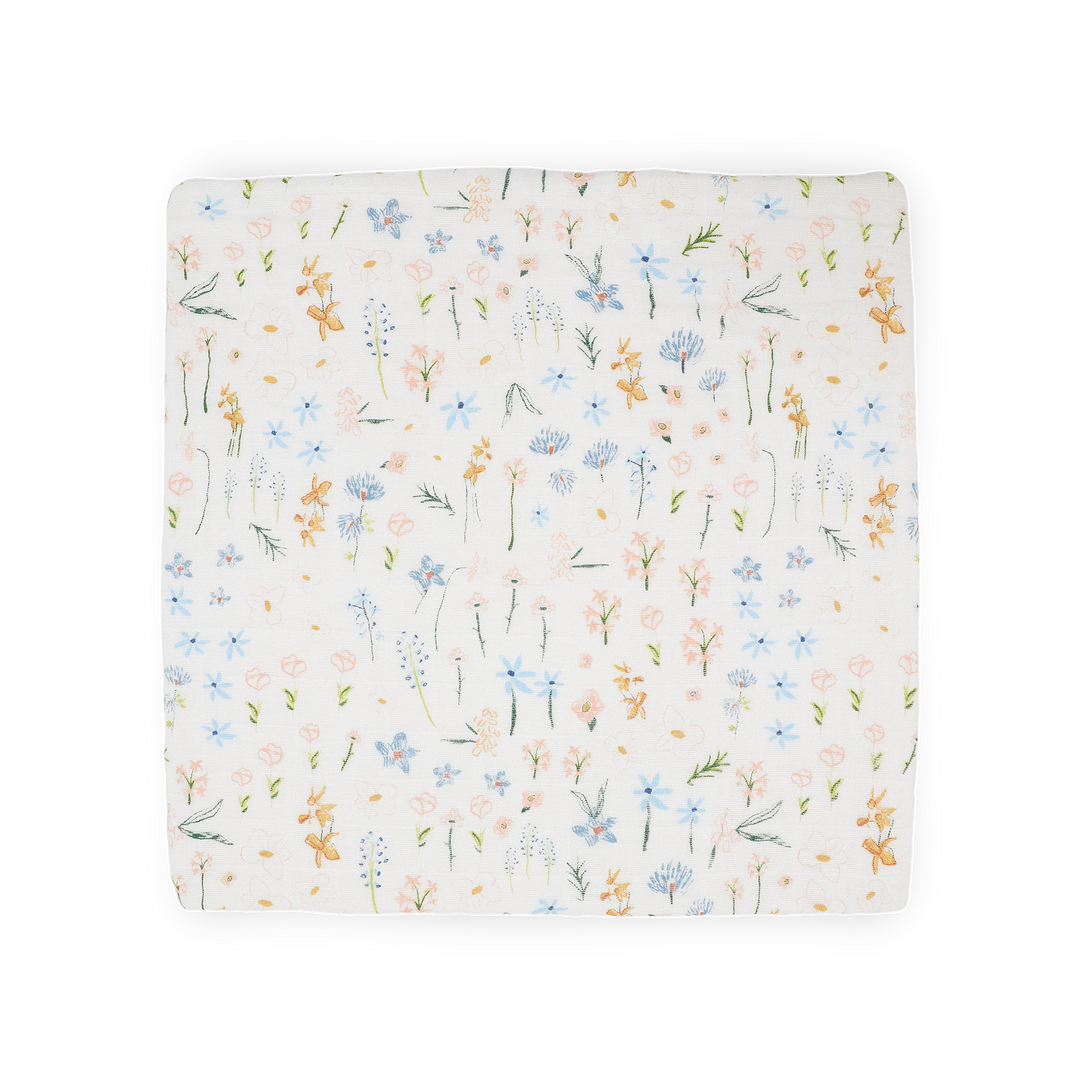 Little Unicorn Cotton Muslin Swaddle Set (Pastel Petals)