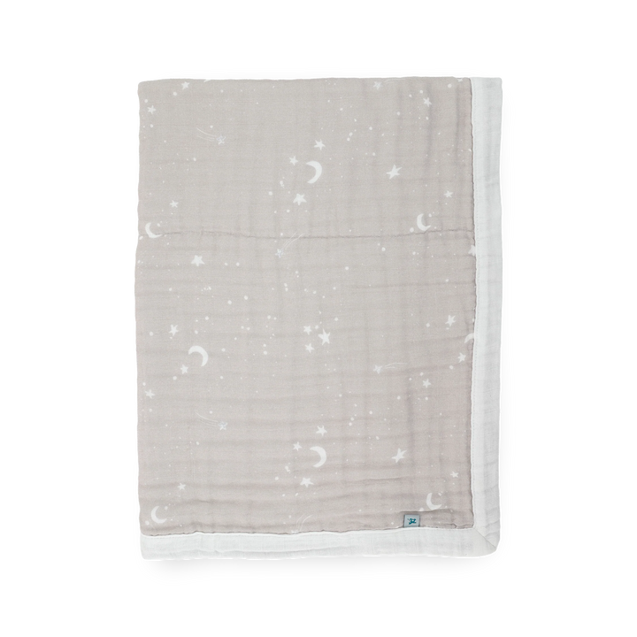 Little Unicorn Organic Cotton Muslin Baby Quilt (Moon Dust)