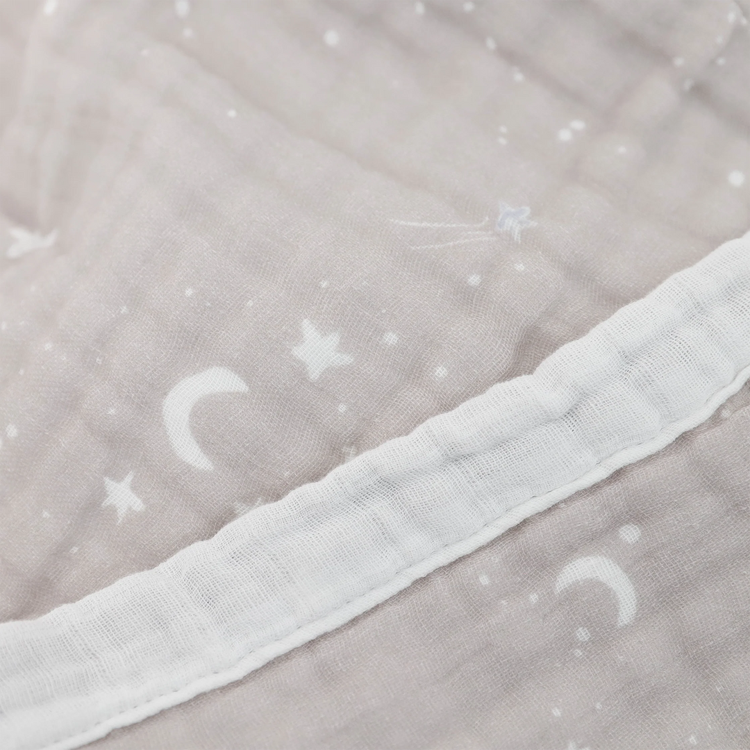 Little Unicorn Organic Cotton Muslin Baby Quilt (Moon Dust)