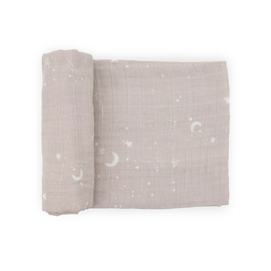 Little Unicorn Organic Cotton Muslin Swaddle Blanket (Moon Dust)