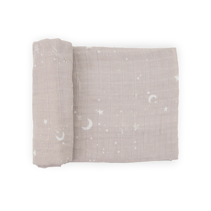 Little Unicorn Organic Cotton Muslin Swaddle Blanket (Moon Dust)