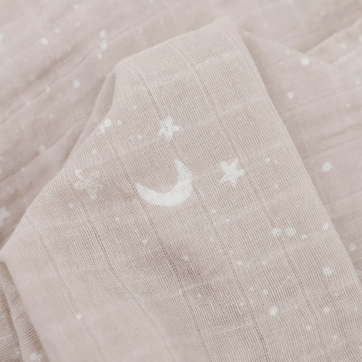Little Unicorn Organic Cotton Muslin Swaddle Blanket (Moon Dust)