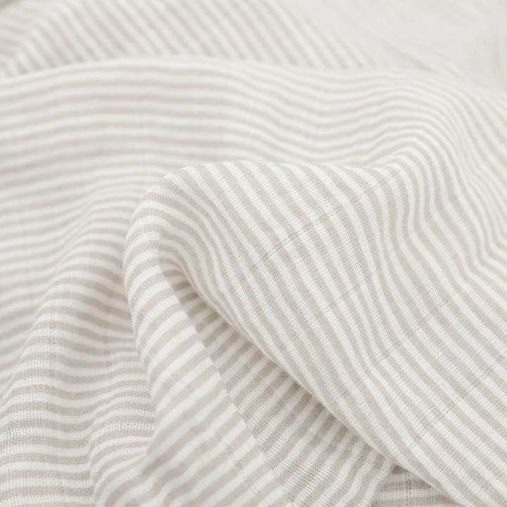 Little Unicorn Organic Cotton Muslin Swaddle Blanket Set (Pewter Planes)