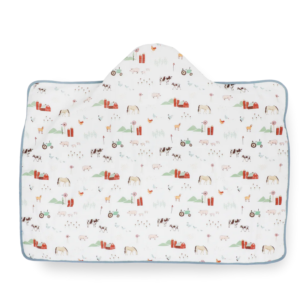 Little Unicorn Toddler Hooded Towel (Farmyard)