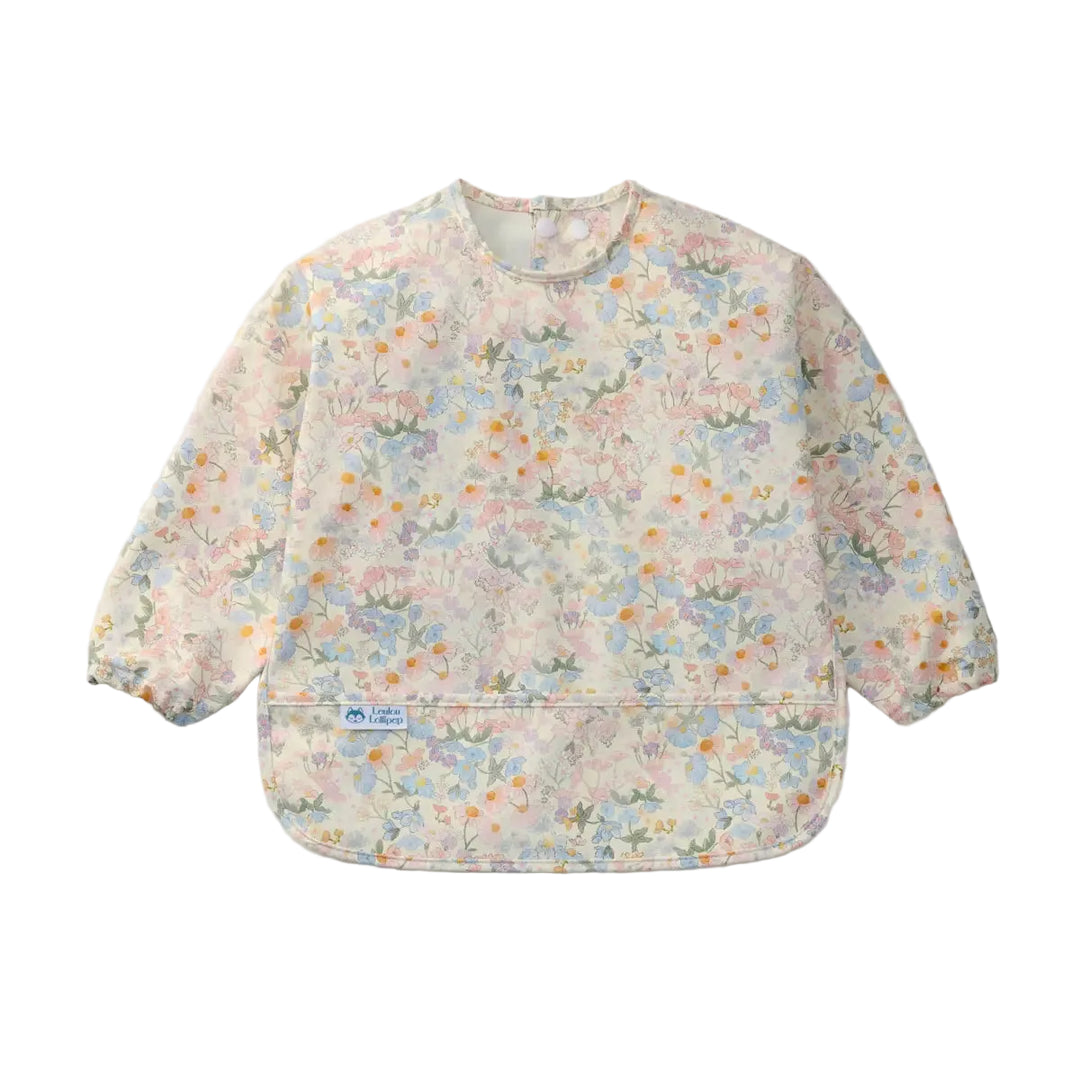 LouLou LOLLIPOP Long Sleeve Bib (English Garden)