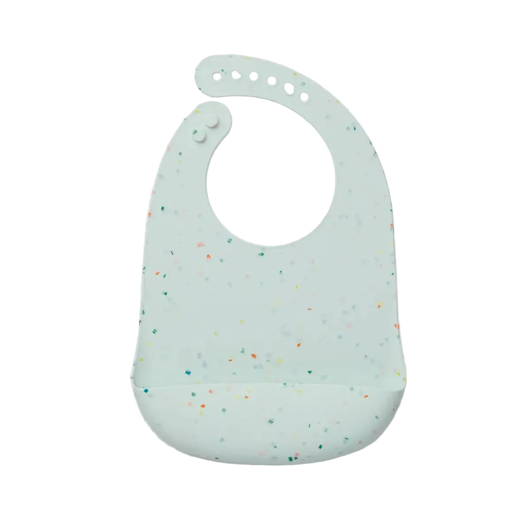 LouLou LOLLIPOP Silicone Bib (Confetti Mint)