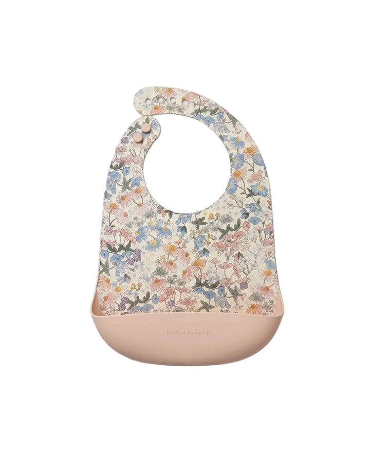 LouLou LOLLIPOP Silicone Bib (English Garden)