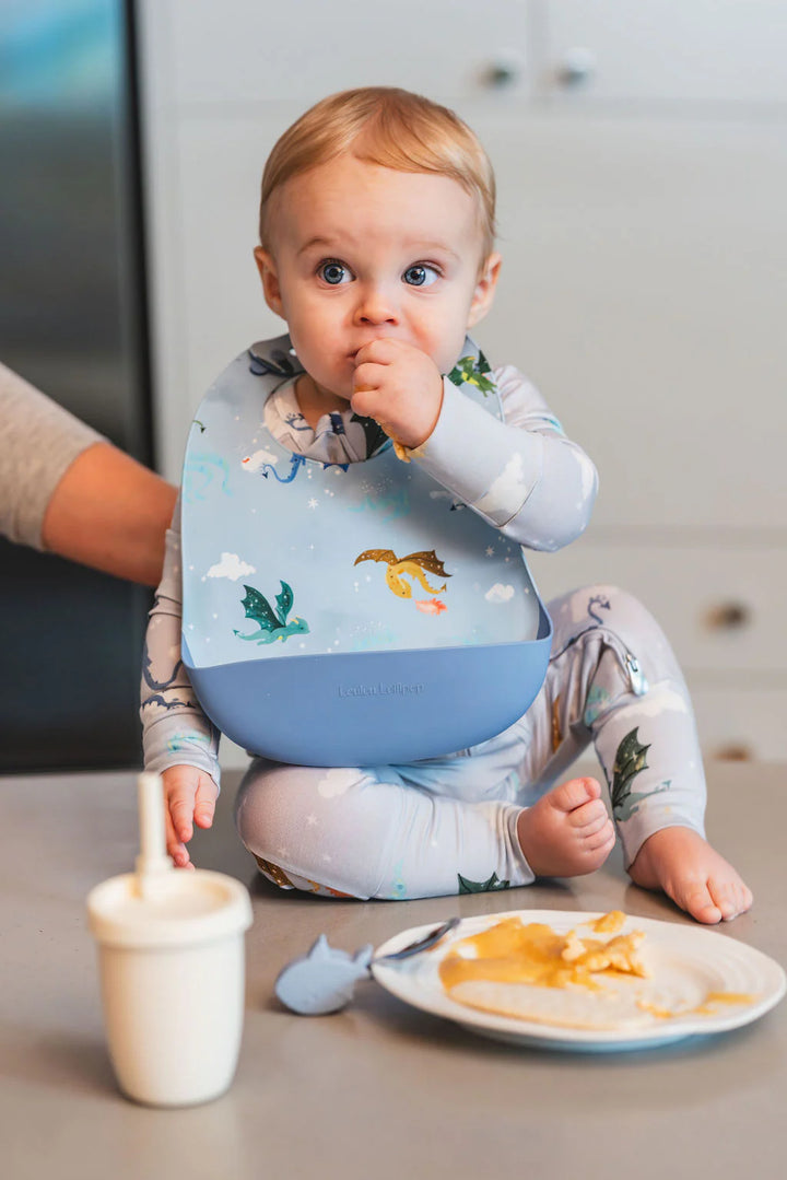 LouLou LOLLIPOP Silicone Bib (Magical Dragons)