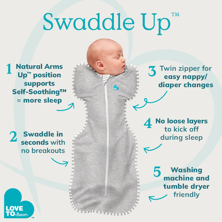 Love To Dream Swaddle Up Original 1 TOG (Dusty Blue)