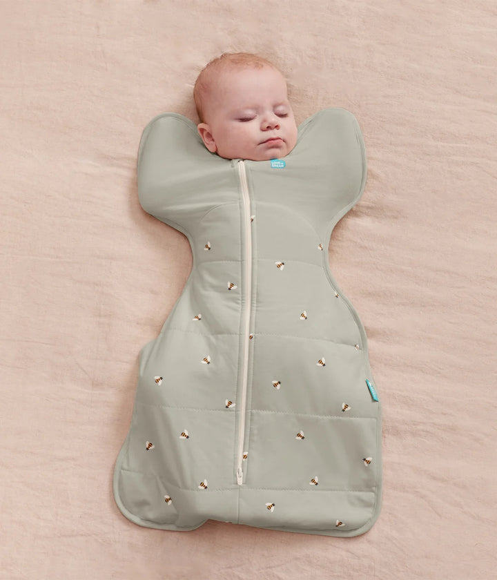 Love To Dream Swaddle Up Quilted 2.5 TOG (Olive Bees)