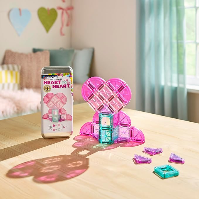 Magna-TiIes MicroMAGS 26-Piece Travel Construction Set (Heart to Heart)