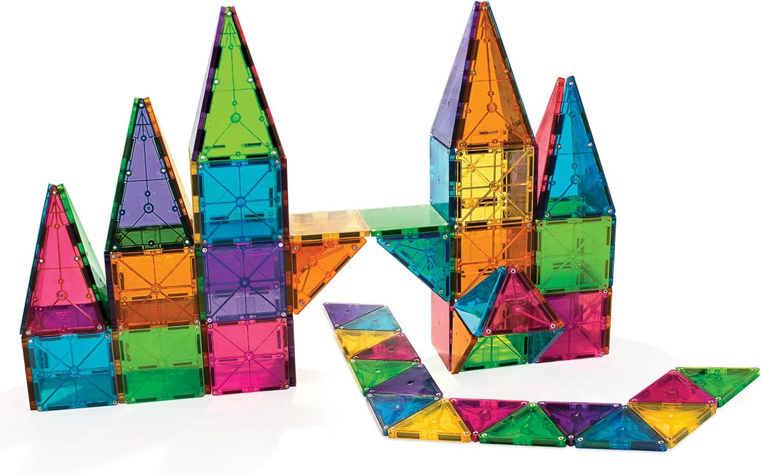Magna-Tiles 100-Piece Construction Set (Clear Colours)