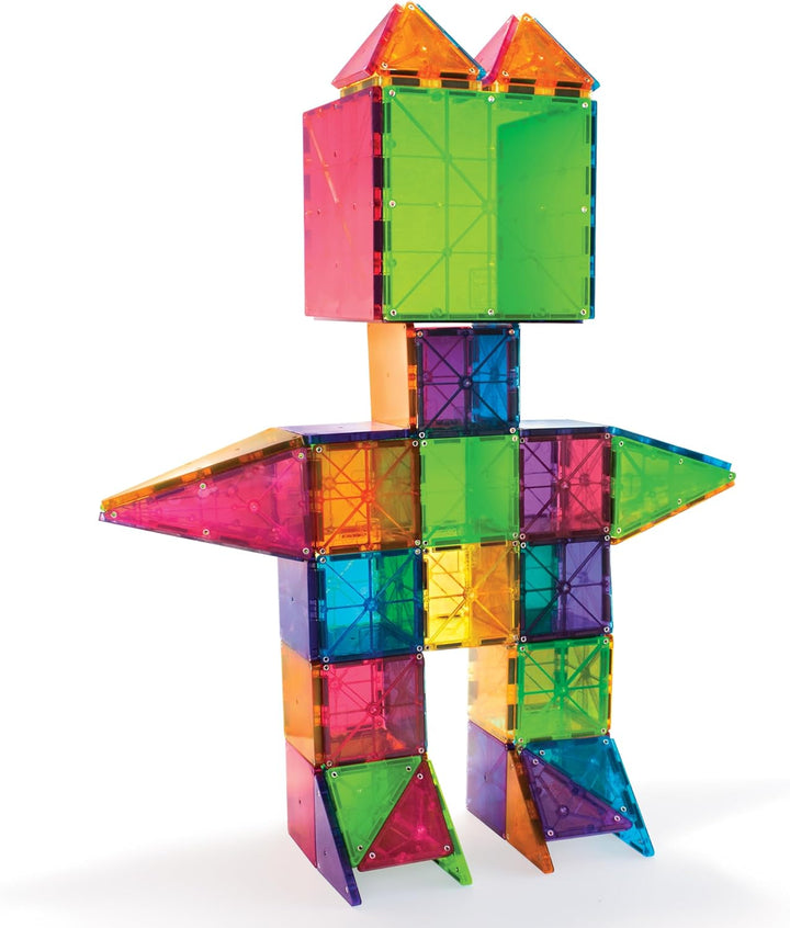 Magna-Tiles 100-Piece Construction Set (Clear Colours)