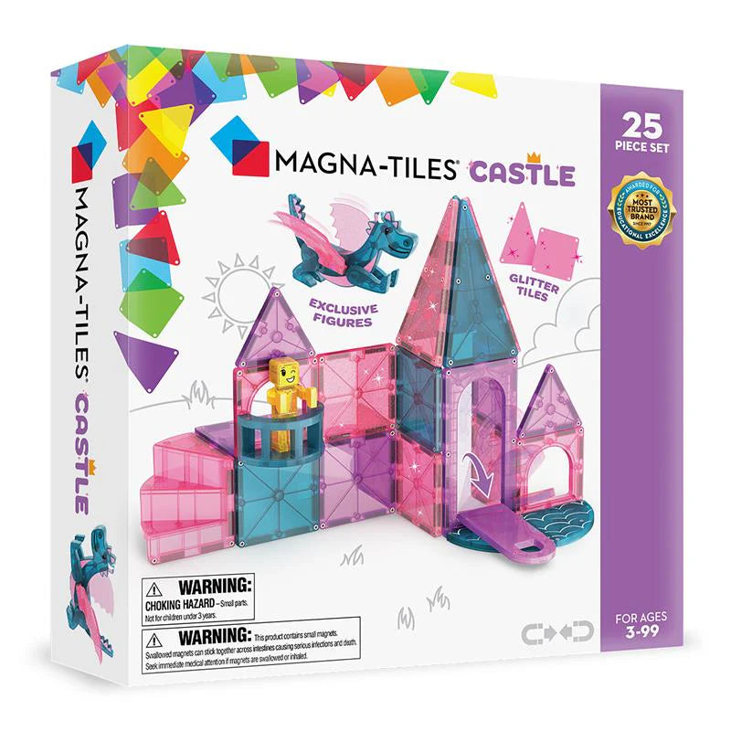 Magna-Tiles 25-Piece Construction Set (Castle)