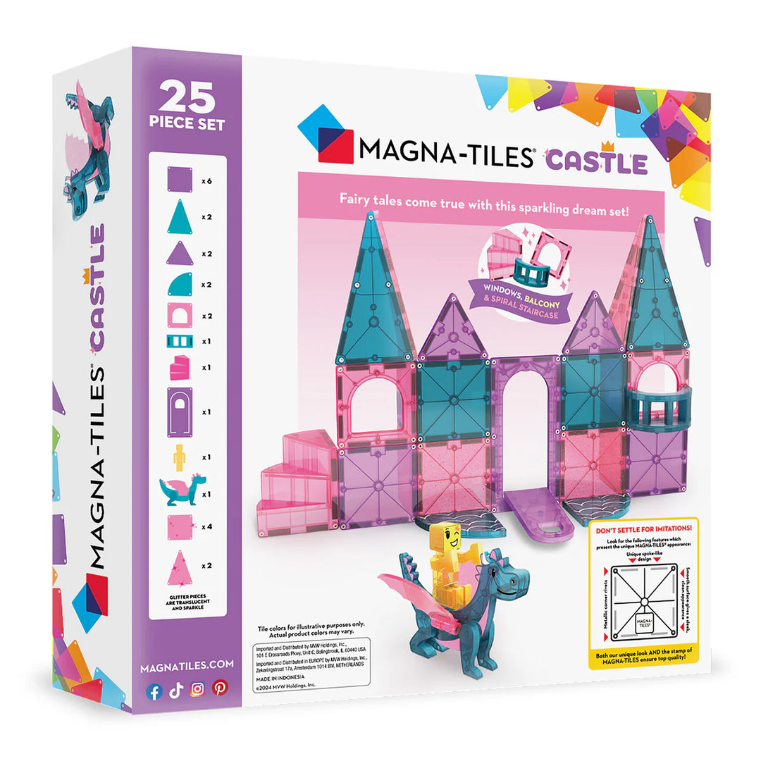 Magna-Tiles 25-Piece Construction Set (Castle)