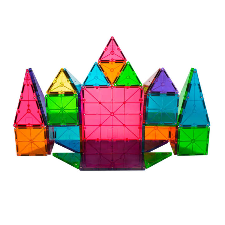 Magna-Tiles 32-Piece Construction Set (Classic Clear Colours)