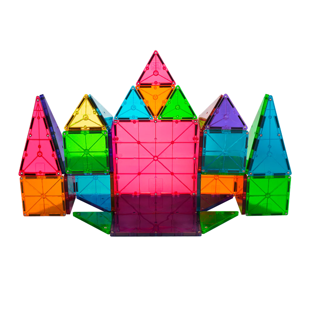 Magna-Tiles 32-Piece Construction Set (Classic Clear Colours