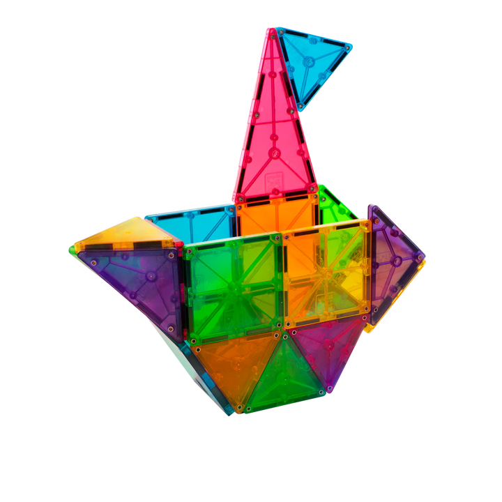 Magna-Tiles 32-Piece Construction Set (Classic Clear Colours)