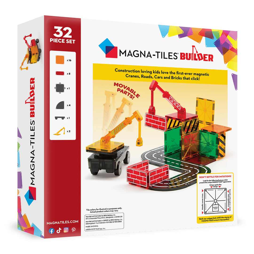 Magna-Tiles 32-Piece Construction Set (Builder)