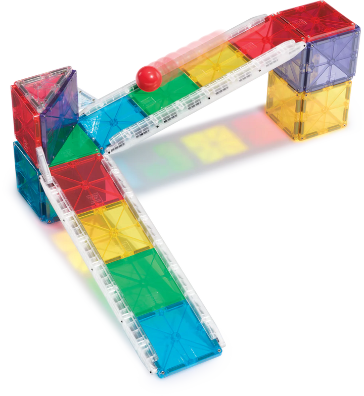 Magna-Tiles 33-Piece Construction Set (Rail Racers)
