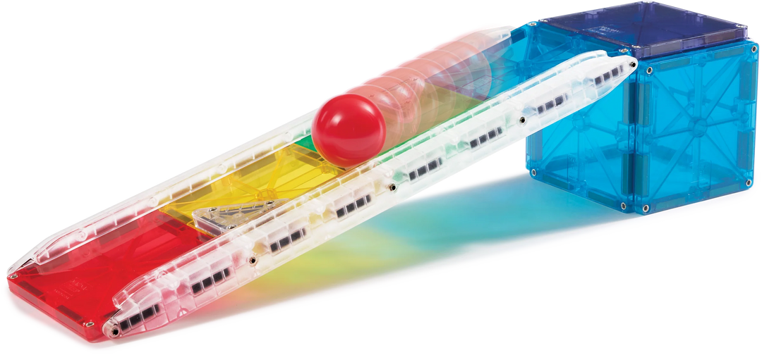 Magna-Tiles 33-Piece Construction Set (Rail Racers)