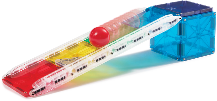Magna-Tiles 33-Piece Construction Set (Rail Racers)