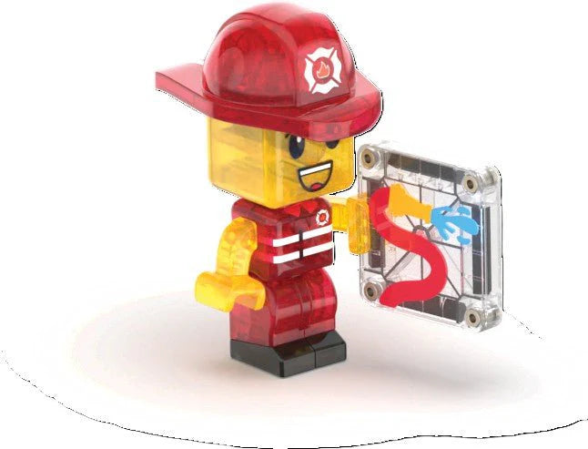 Magna-Tiles 50-Piece Construction Set (Fire Station)