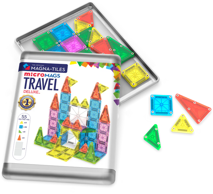 Magna-TiIes MicroMAGS 55-Piece Travel Construction Set (Deluxe)