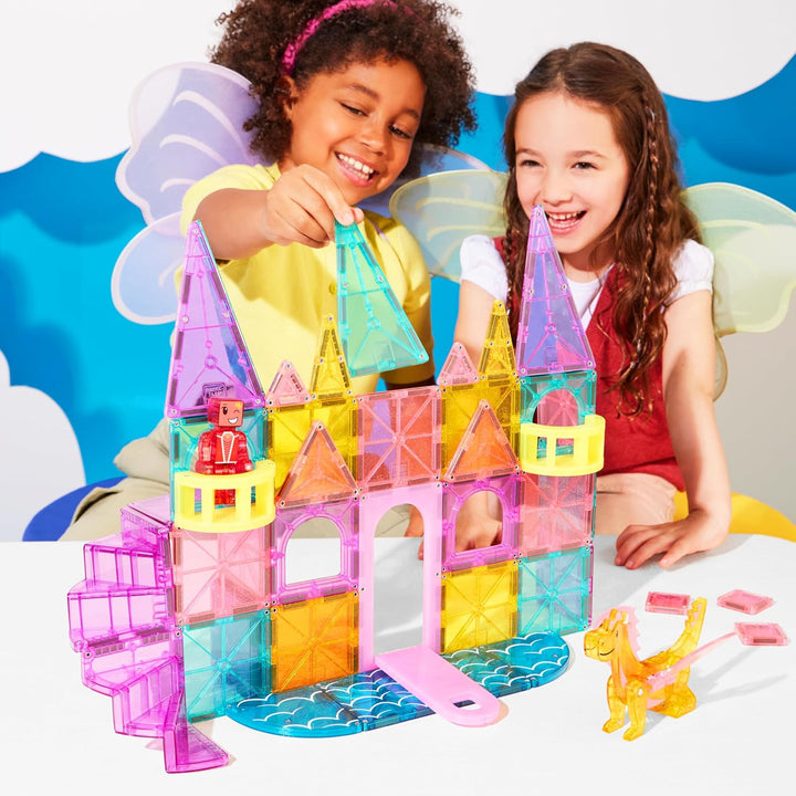 Magna-Tiles DLX 48-Piece Construction Set (Castle)