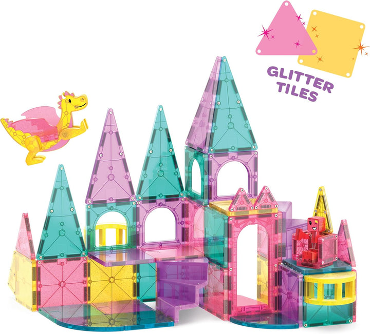 Magna-Tiles DLX 48-Piece Construction Set (Castle)