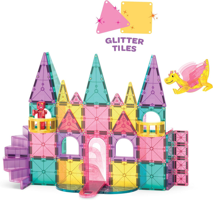 Magna-Tiles DLX 48-Piece Construction Set (Castle)