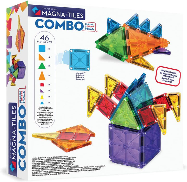 Magna-Tiles &amp; MicroMAGS 46-Piece Combo Set