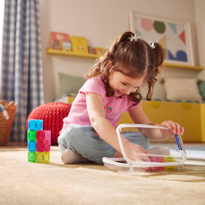 Magna-Tiles MicroMAGS 9-Piece Construction Set (Cubes)