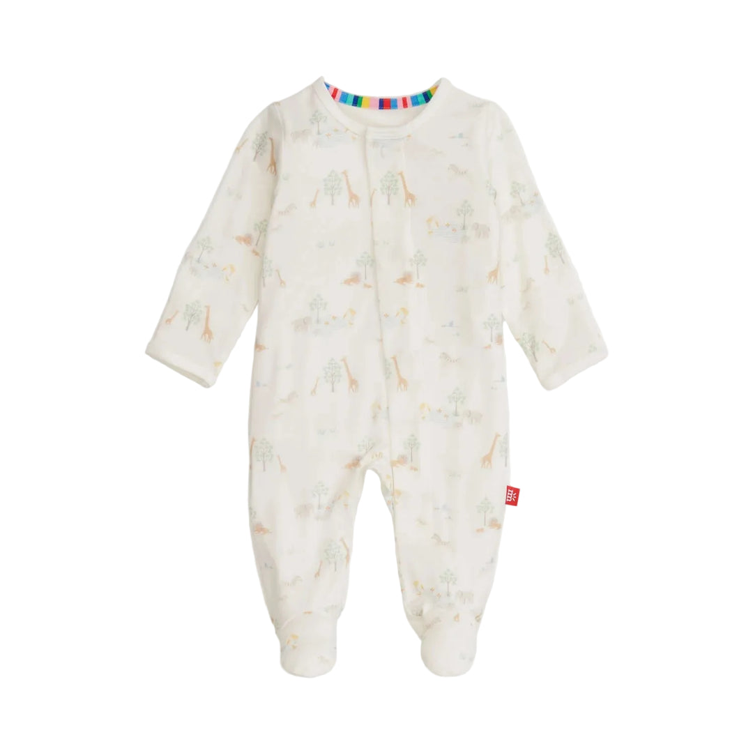 Magnetic Me Footie (White Serene Safari)