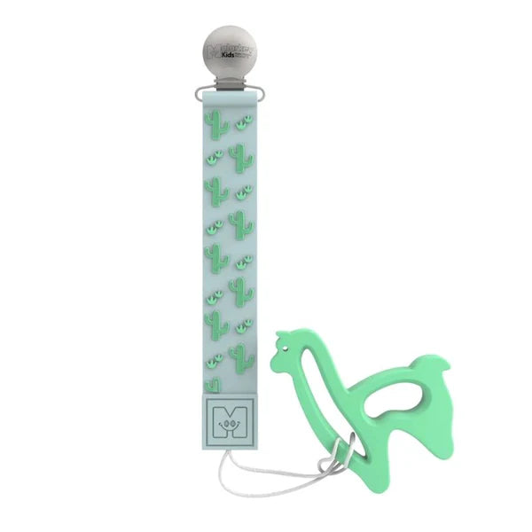 Malarkey Kids Teether Tether + Teether (Cactus Llama)