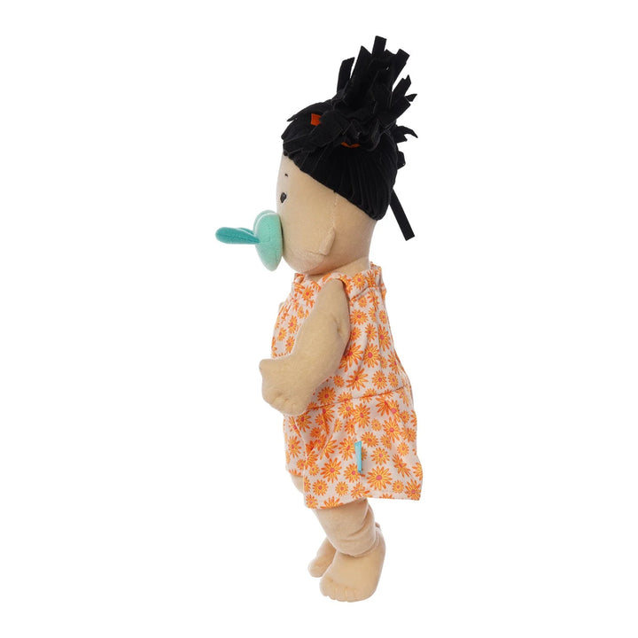 Manhattan Toy Baby Stella Beige with Black Pigtails Doll