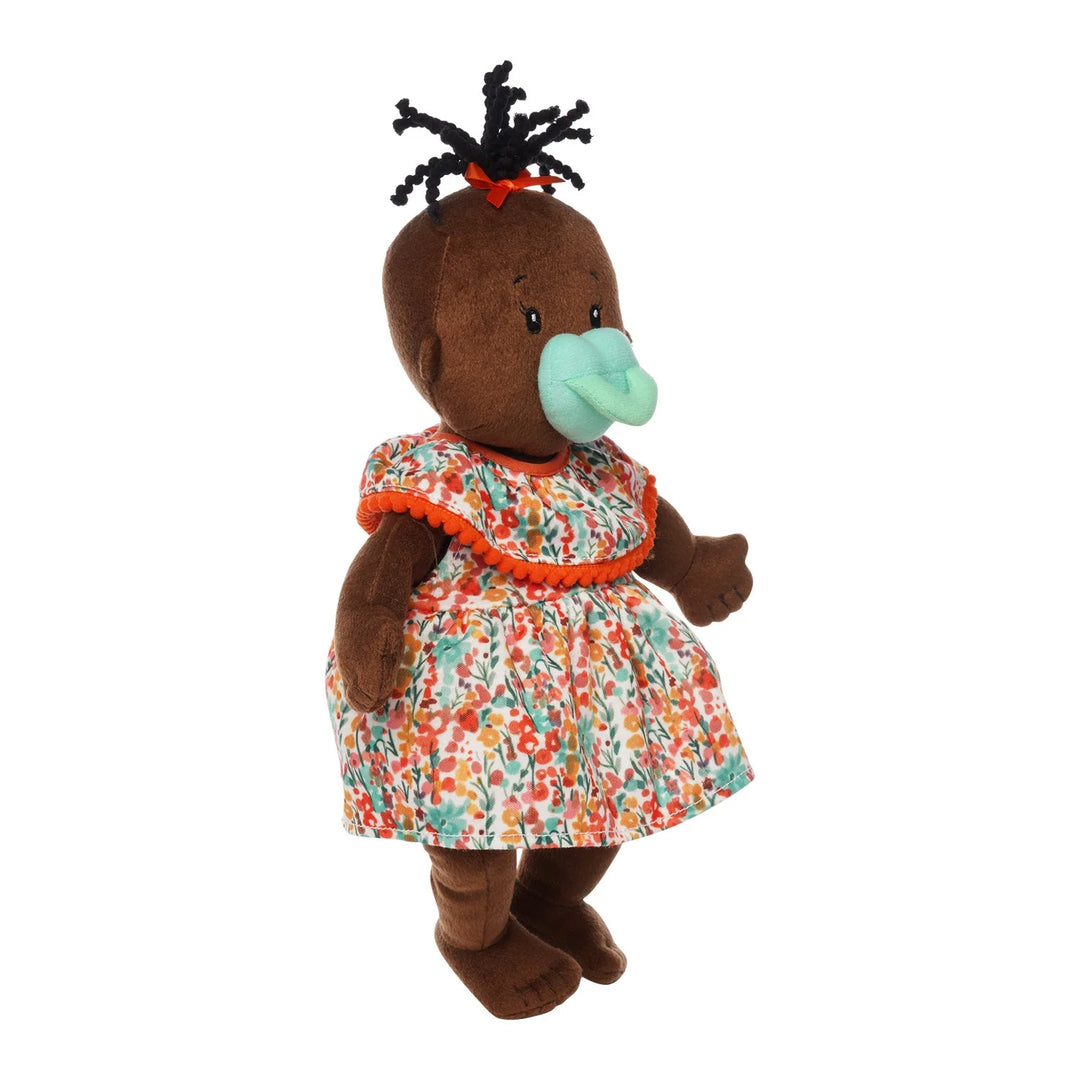 Manhattan Toy Baby Stella Brown with Black Wavy Tuft Doll