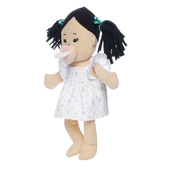 Manhattan Toy Love, Stella Doll (Light Beige with Black Pigtails)