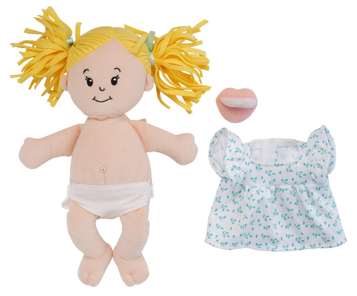 Manhattan Toy Love, Stella Doll (Peach with Blonde Pigtails)