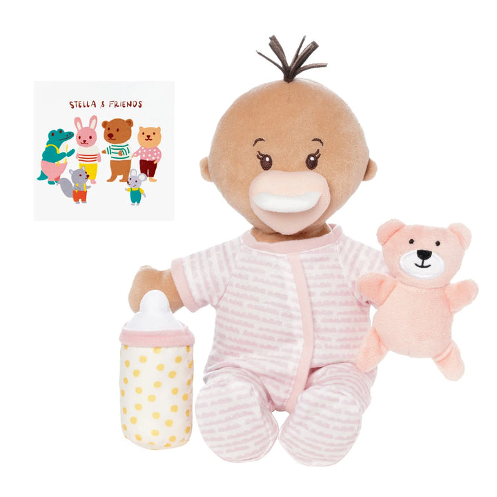 Manhattan Toy Love, Stella Sleepy Time Set (Beige Doll with Brown Tuft)