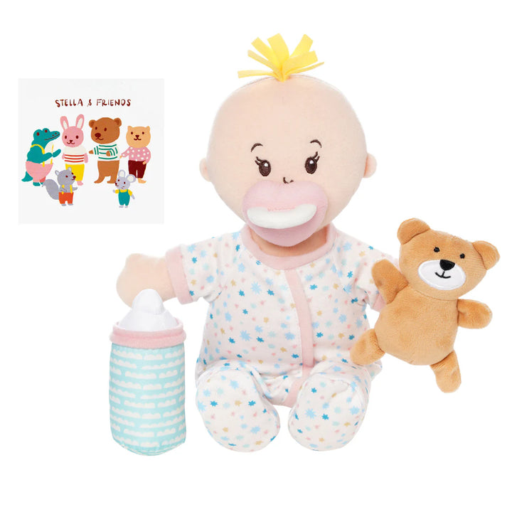 Manhattan Toy Love, Stella Sleepy Time Set (Peach Doll with Blonde Tuft)