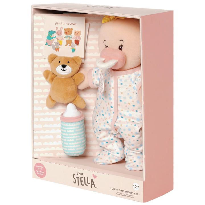 Manhattan Toy Love, Stella Sleepy Time Set (Peach Doll with Blonde Tuft)