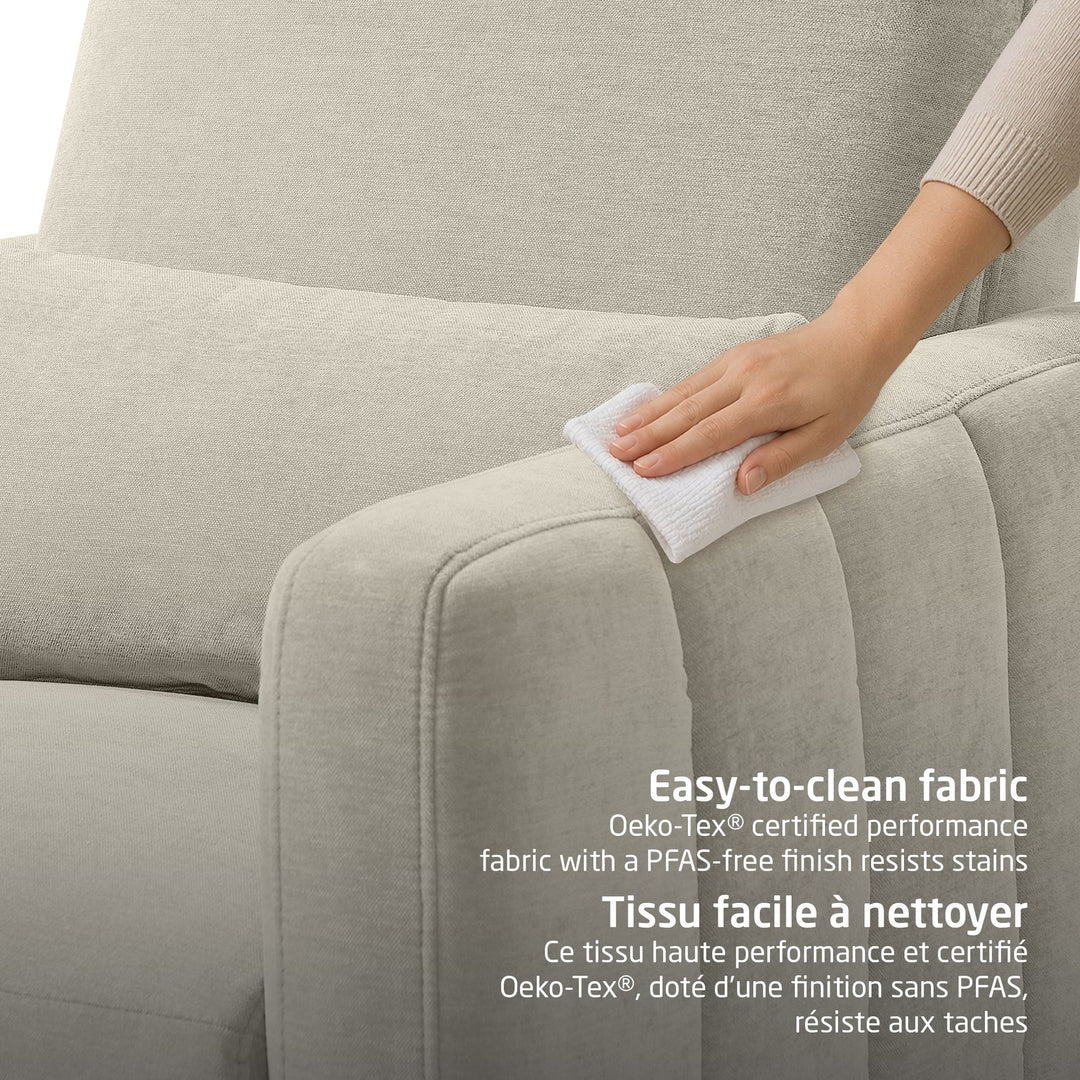 Maxi Cosi Dorian Swivel Glider &amp; Power Recliner (Chenille Fog)