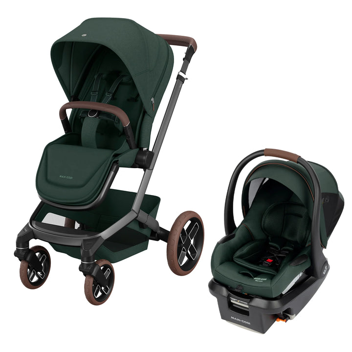 Maxi-Cosi Fame Stroller &amp; Mico Luxe+ Travel System (Twillic Green)