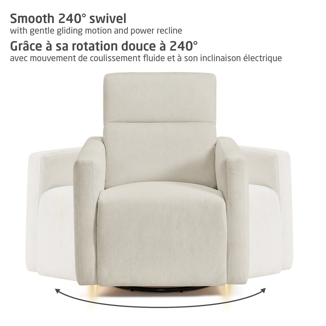 Maxi Cosi Isla Swivel Glider &amp; Power Recliner (Vanilla)