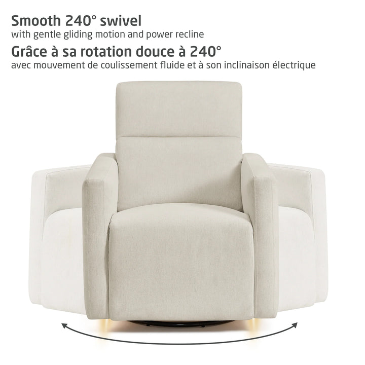 Maxi Cosi Isla Swivel Glider &amp; Power Recliner (Vanilla)