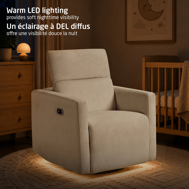 Maxi Cosi Isla Swivel Glider &amp; Power Recliner (Vanilla)