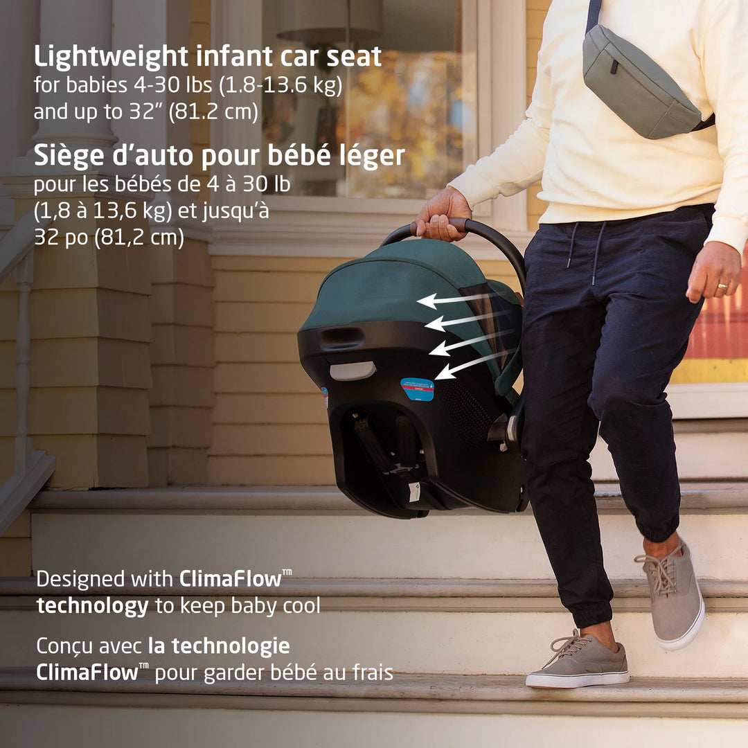 Maxi Cosi Oxford Stroller & Mico Luxe+ Travel System (Black)