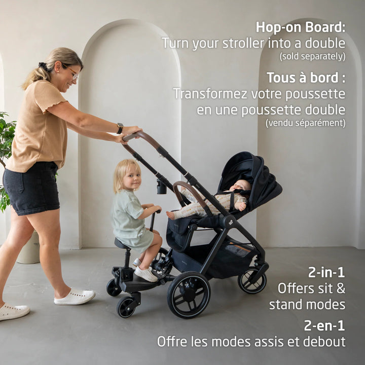 Maxi Cosi Oxford Stroller & Mico Luxe+ Travel System (Black)
